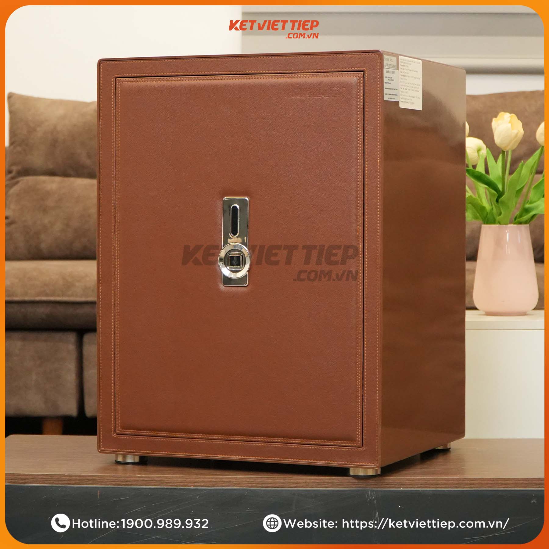 Két sắt nhập khẩu vân tay chống cháy công nghệ mới Airlux LEW 60