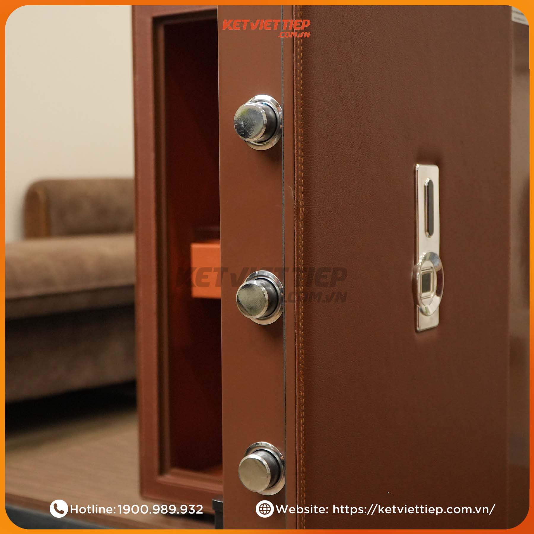 Két sắt nhập khẩu vân tay chống cháy công nghệ mới Airlux LEW 60