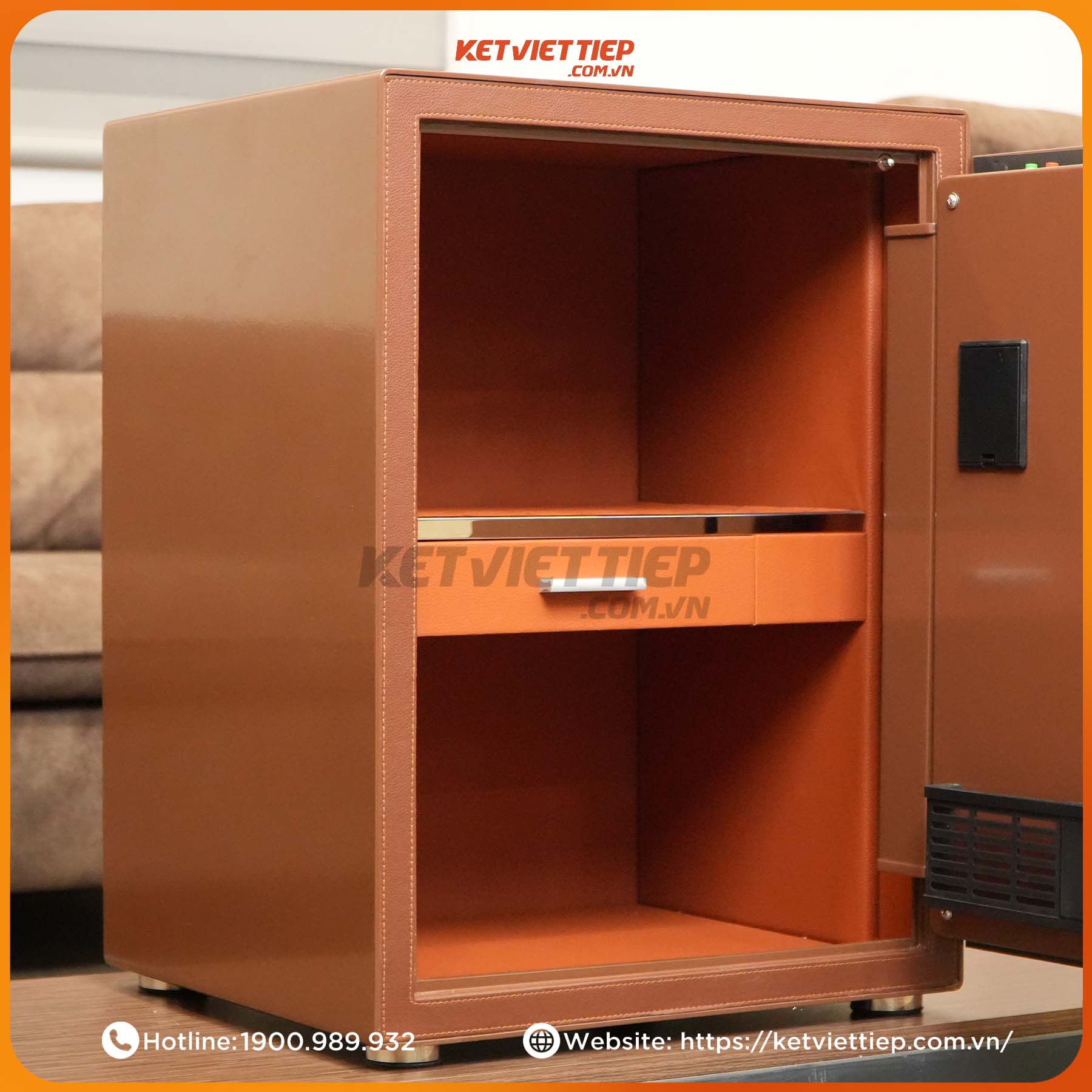 Két sắt nhập khẩu vân tay chống cháy công nghệ mới Airlux LEW 60