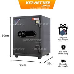Két sắt Việt Tiệp khóa vân tay & điện tử KVTSC50