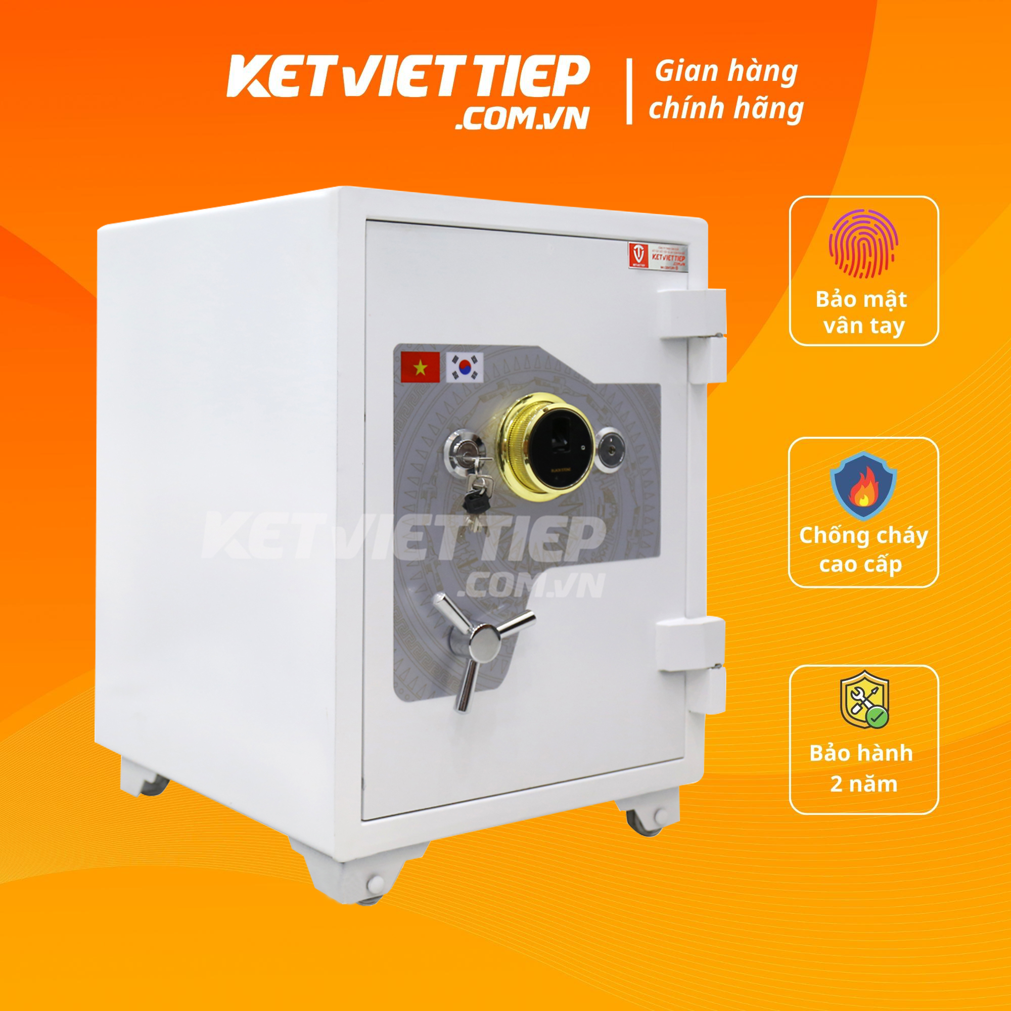 Két sắt Việt Tiệp siêu cường VT188VT Vân Tay