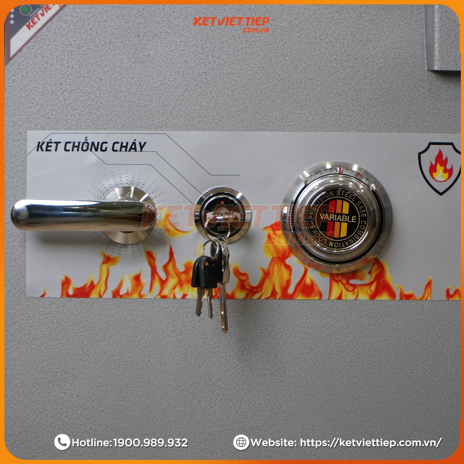 Két Sắt Việt Tiệp KV45 Khóa Cơ đổi mã theo ý muốn