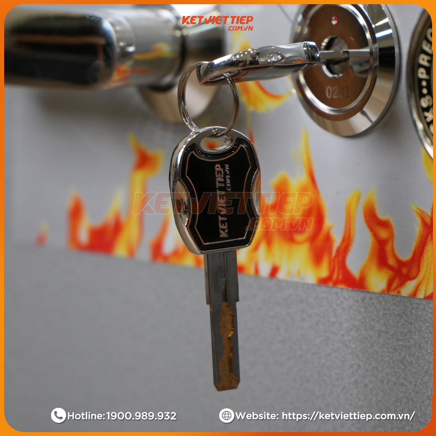 Két Sắt Việt Tiệp KV68 Khóa Cơ Đổi Mã Chống Cháy