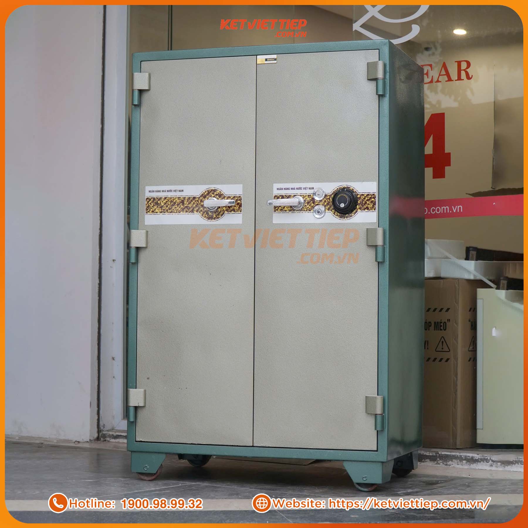 Két sắt ngân hàng nhà nước Việt Nam BMEC K760 Pro Khóa cơ đổi mã
