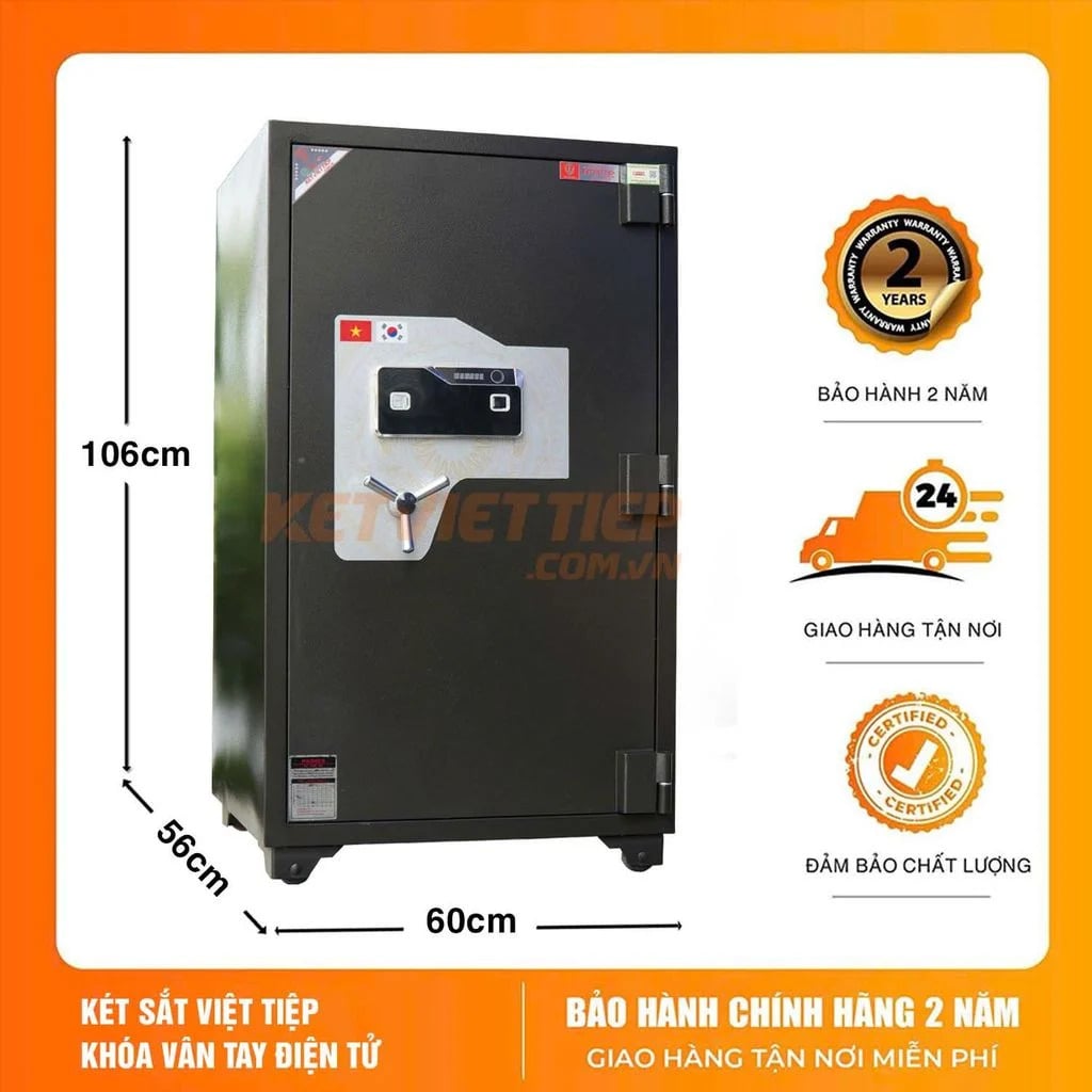 Két sắt xuất khẩu Mỹ US288VTDT- Khóa vân tay điện tử