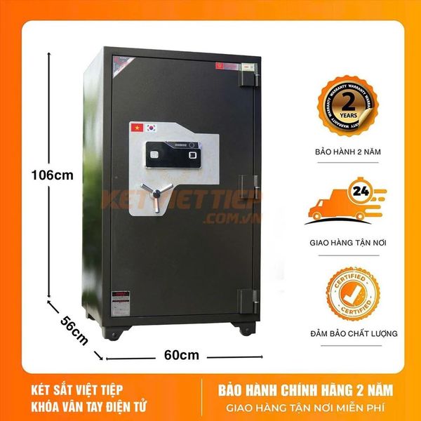 Két sắt xuất khẩu Mỹ US288VTDT- Khóa vân tay điện tử