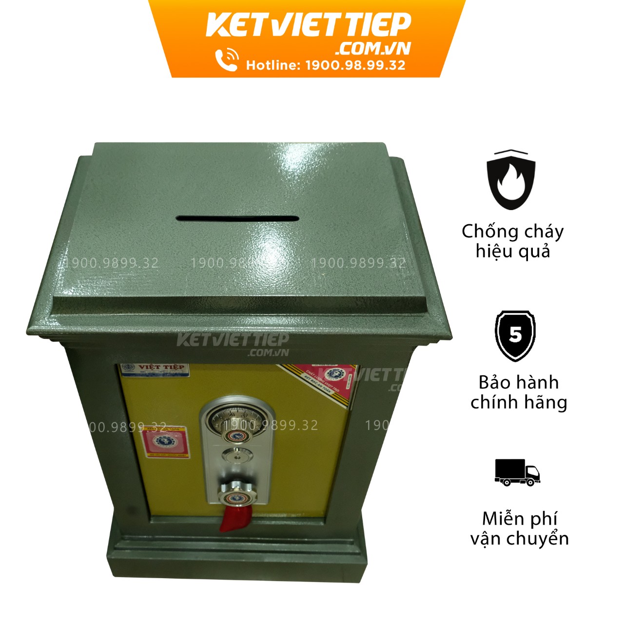 Két Sắt Khóa Cơ Công Đức Việt Tiệp CD335KC