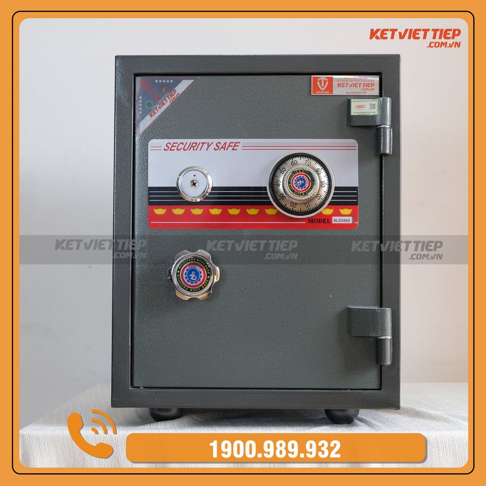 Két Sắt Việt Tiệp chính hãng Đúc Đặc chống cháy K41 Khóa Cơ