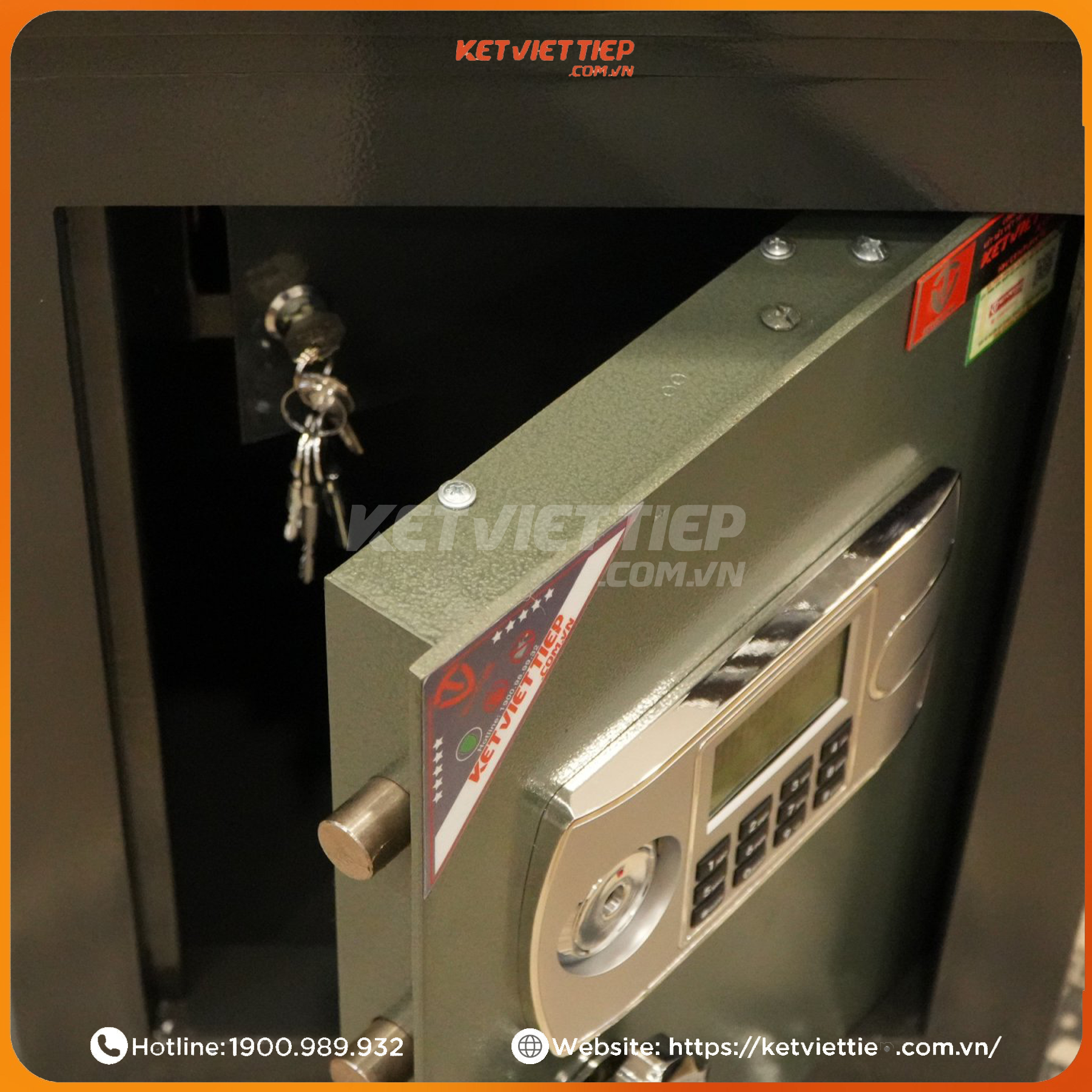 Két Sắt Việt Tiệp K90DT Điện Tử chống cháy có báo động