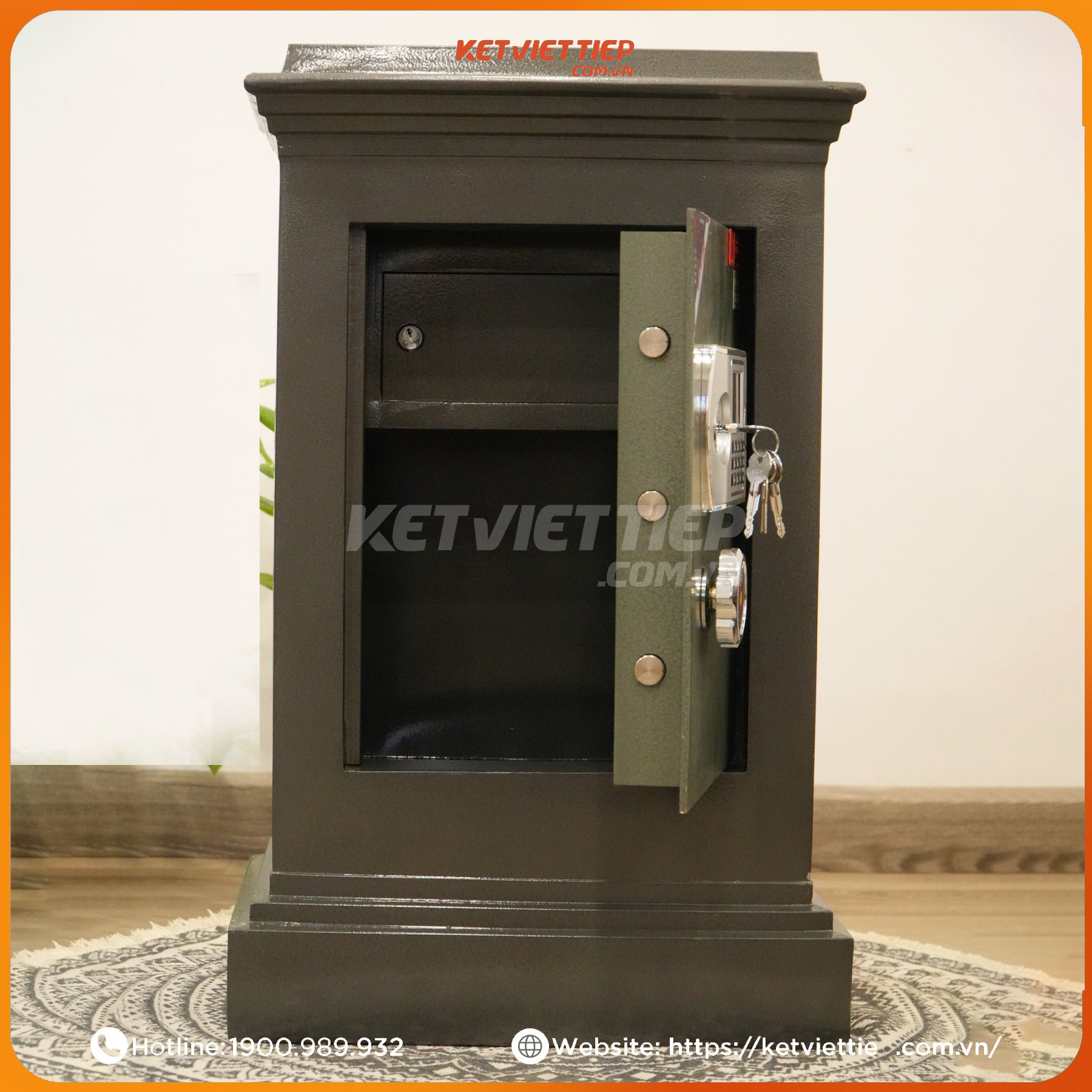 Két Sắt Việt Tiệp K90DT Điện Tử chống cháy có báo động