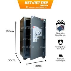 Két sắt xuất khẩu US1080BKC - Khóa cơ đổi mã