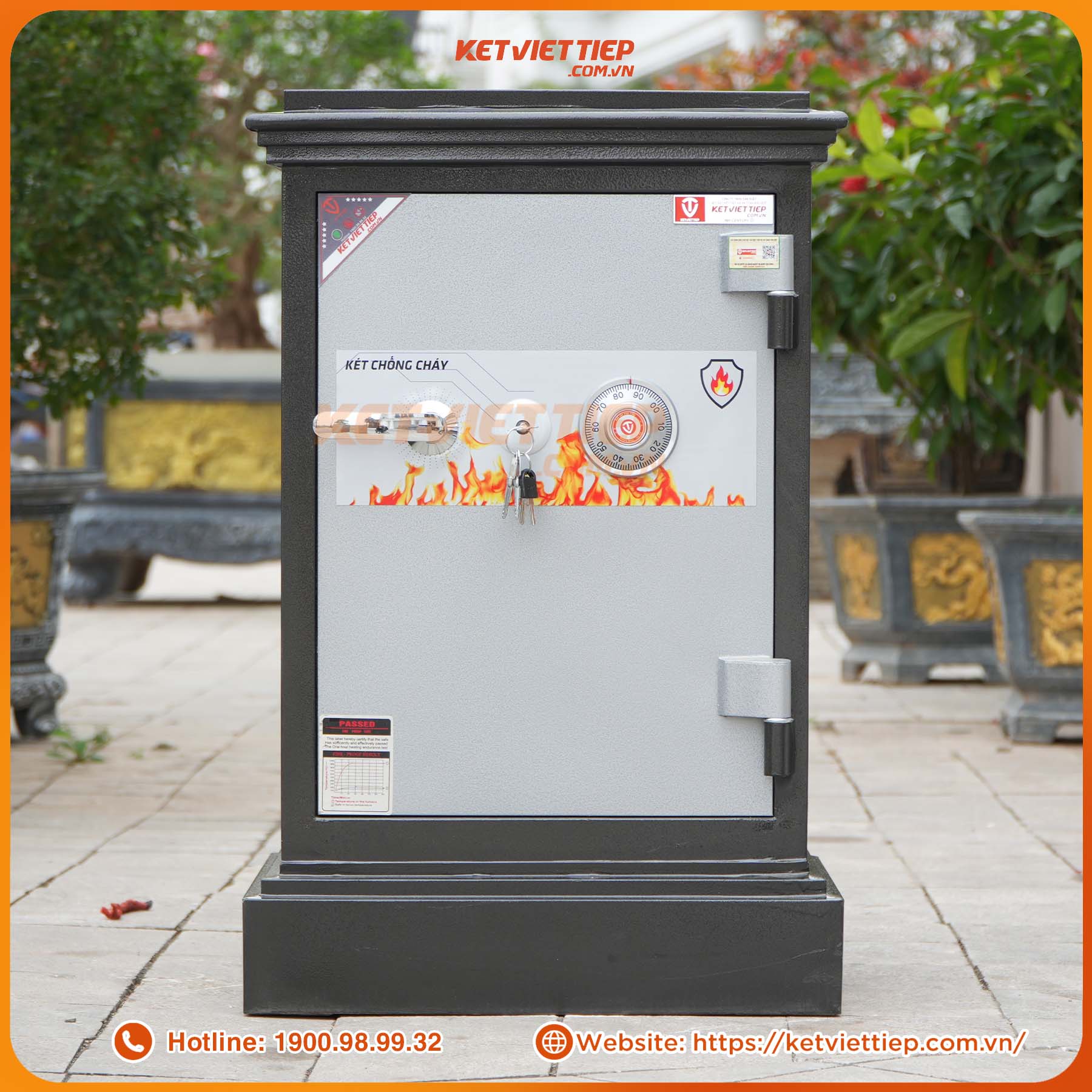 Két Sắt Việt Tiệp KVT54KC Khóa Cơ