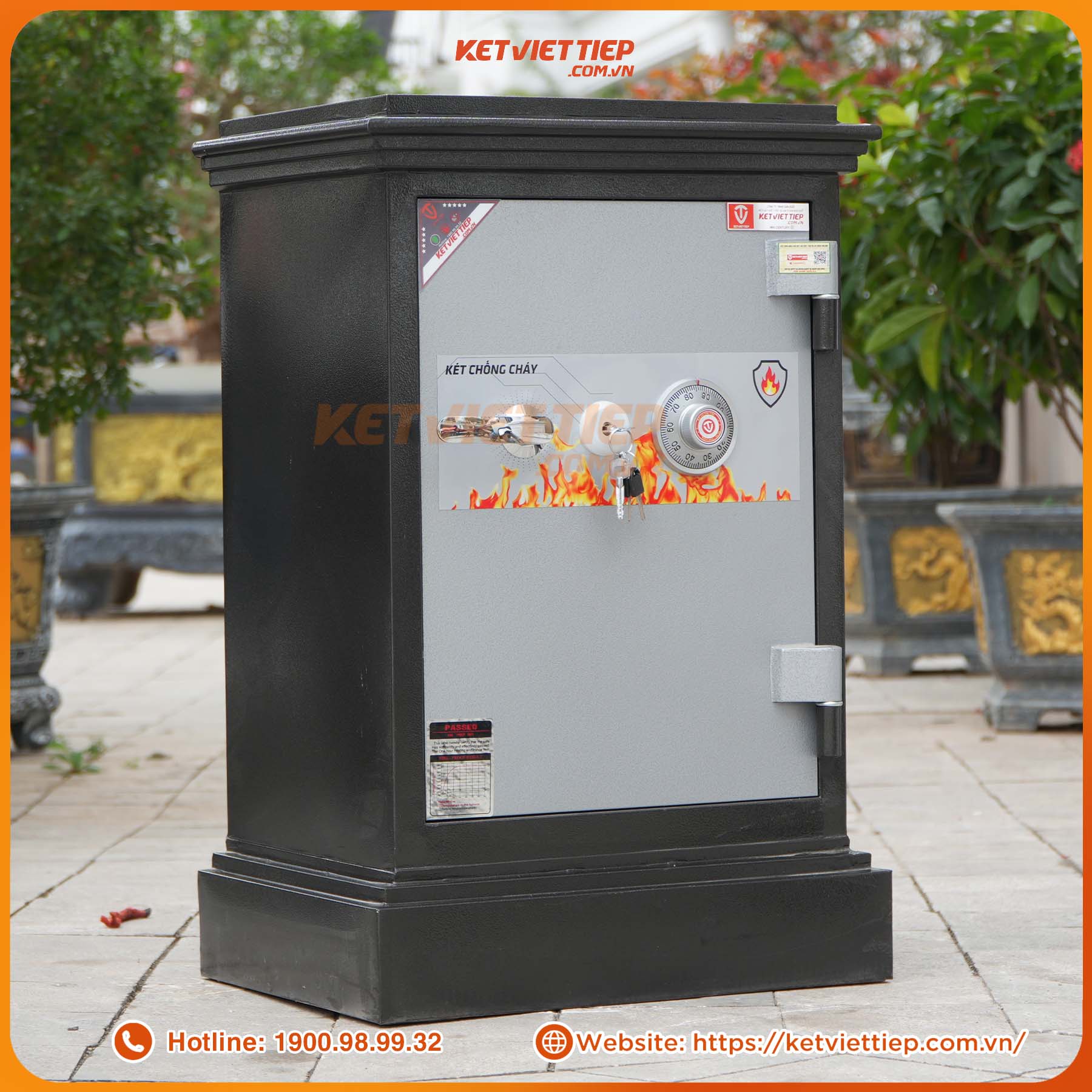 Két sắt Việt Tiệp K45 Khoá cơ Chống Cháy