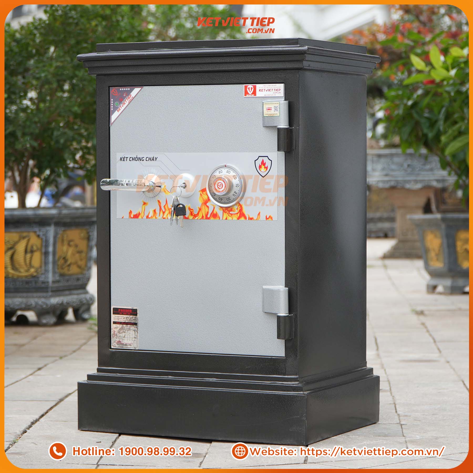 Két Sắt Việt Tiệp KVT54KC Khóa Cơ