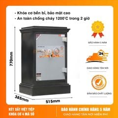 Két sắt Việt Tiệp K45 Khoá cơ Chống Cháy