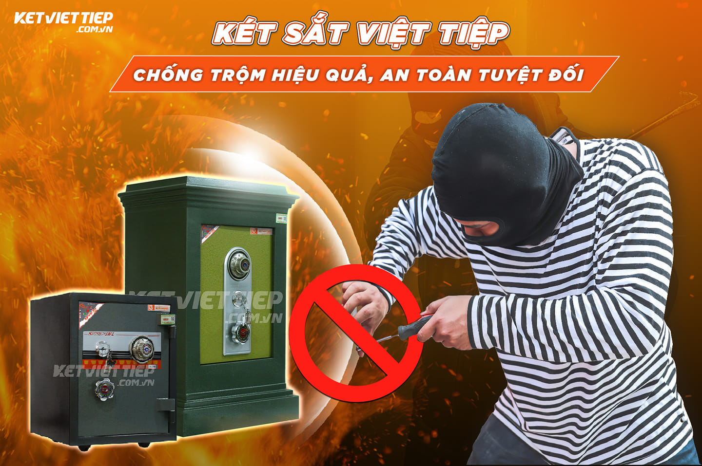 Két Sắt Việt Tiệp KVT93KC Khóa Cơ