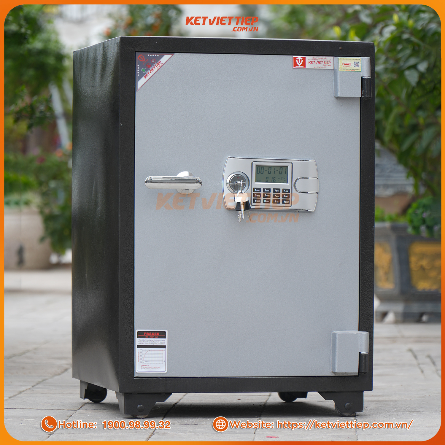 Két Sắt Điện Tử Việt Tiệp Chống Cháy KVT145DT