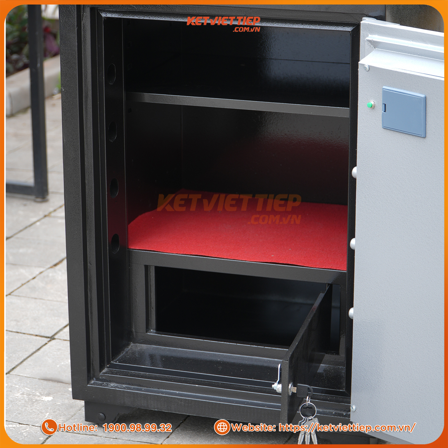 Két Sắt Điện Tử Việt Tiệp Chống Cháy KVT145DT