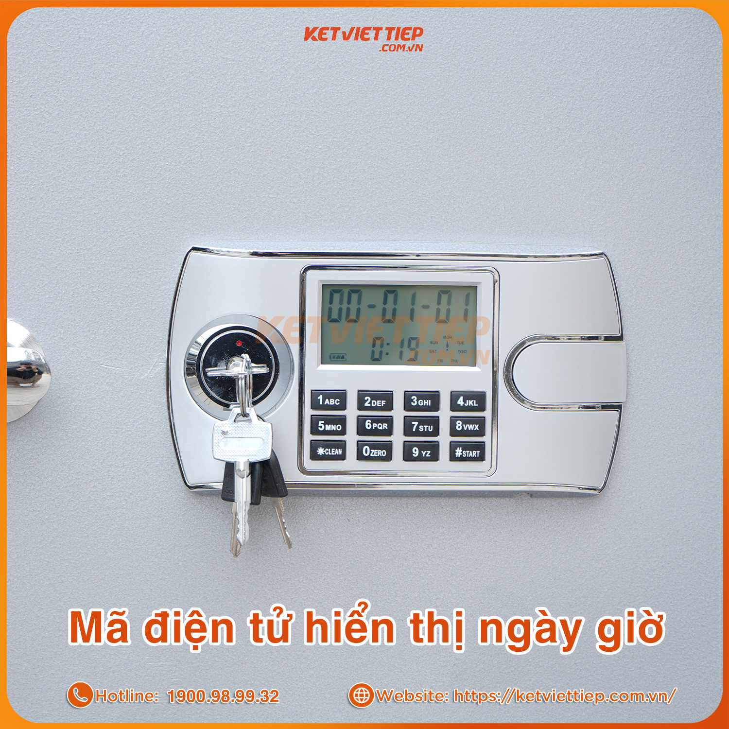 Két Sắt Điện Tử Việt Tiệp Chống Cháy KVT145DT