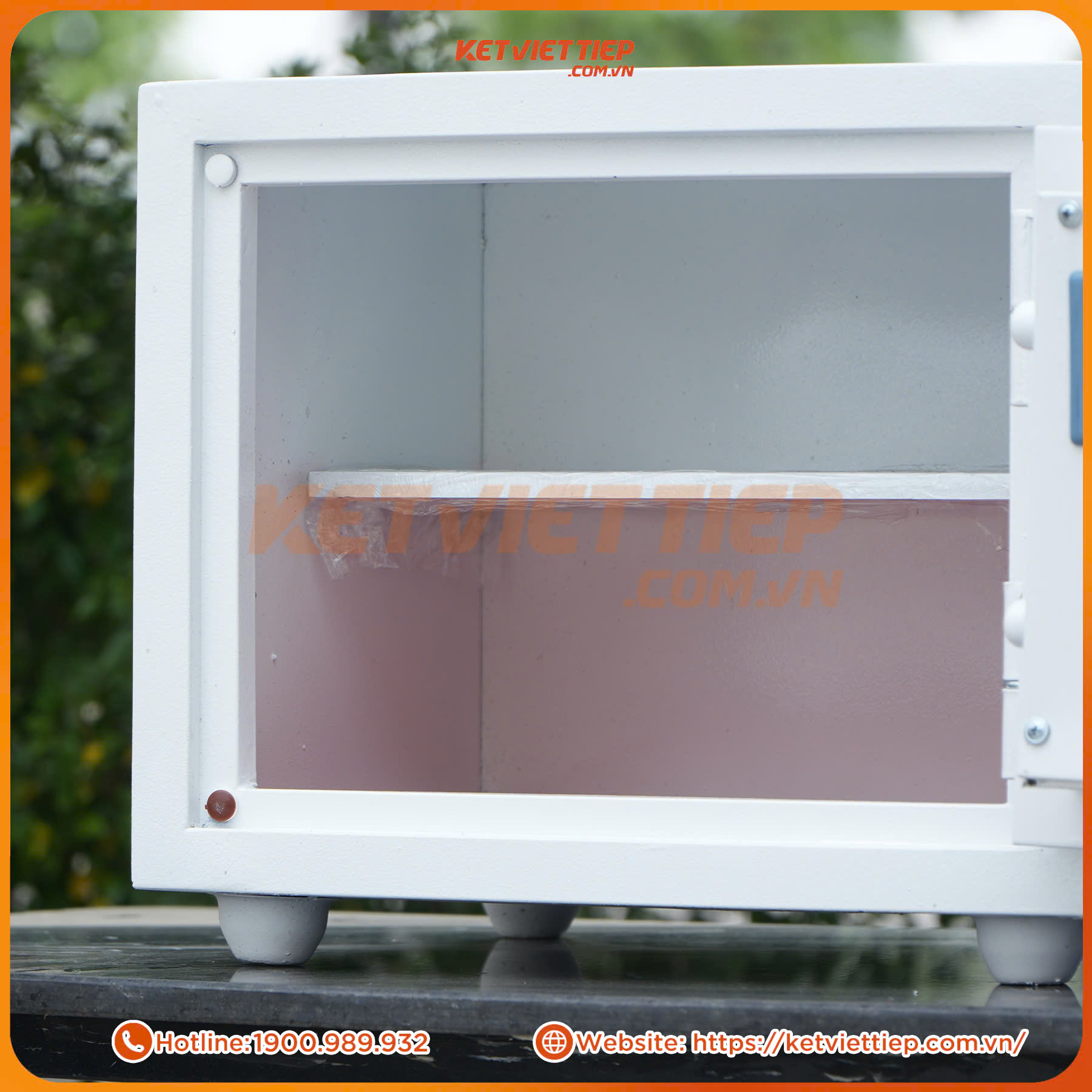 Két Sắt Việt Tiệp KV306 Điện Tử Màu Trắng Chính Hãng