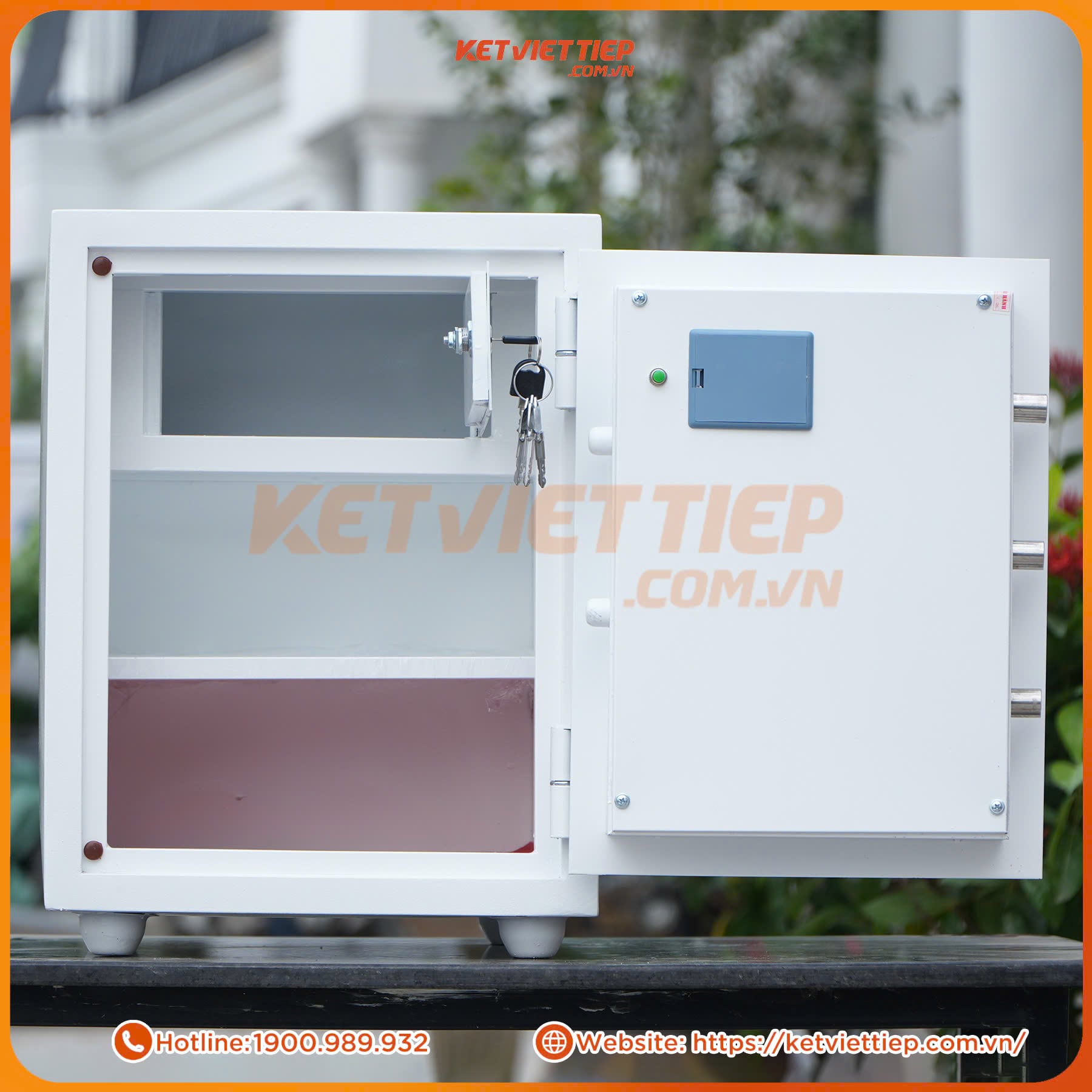 Két Sắt Việt Tiệp KV486BL Điện Tử Chống Cháy Chính Hãng