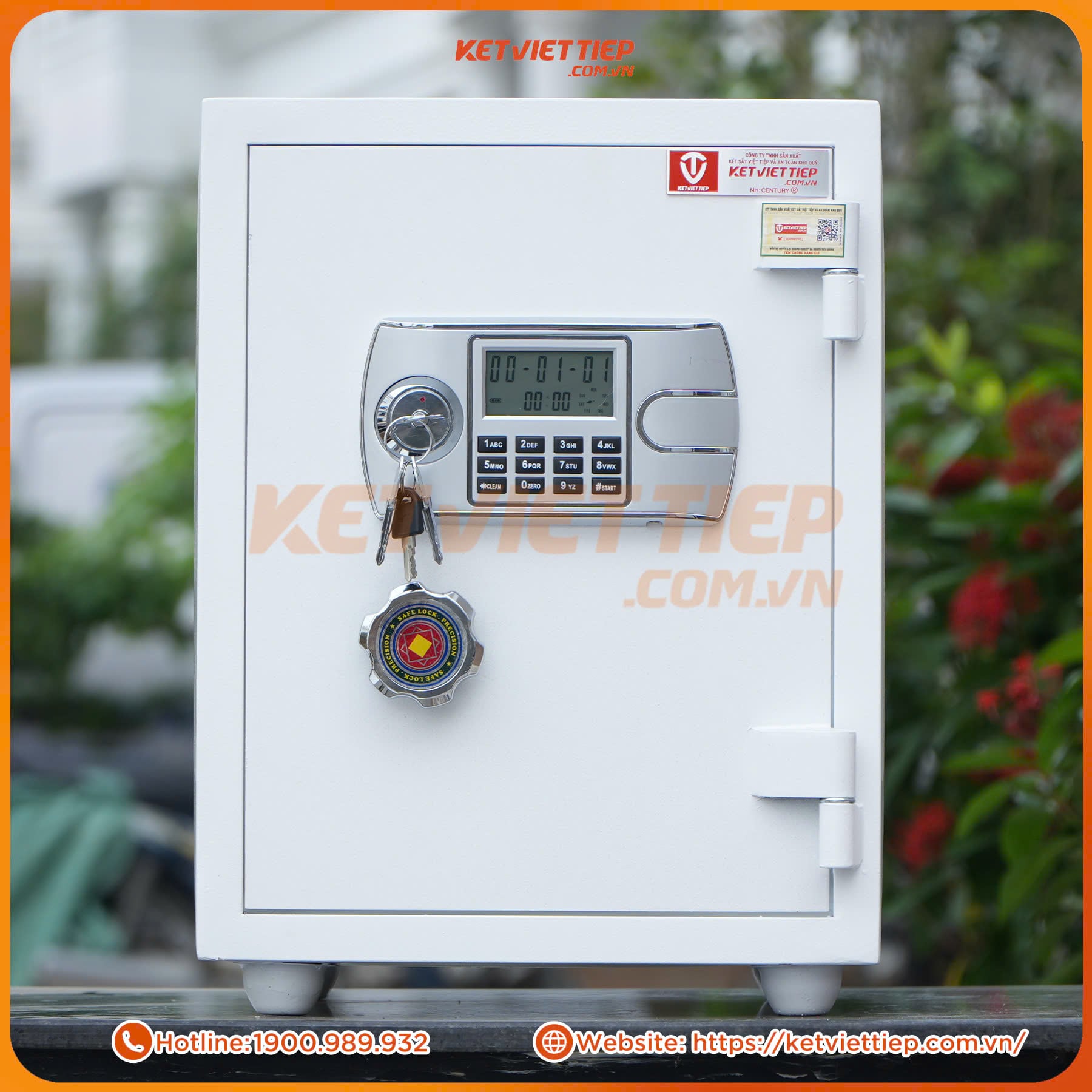 Két Sắt Việt Tiệp KV486BL Điện Tử Chống Cháy Chính Hãng
