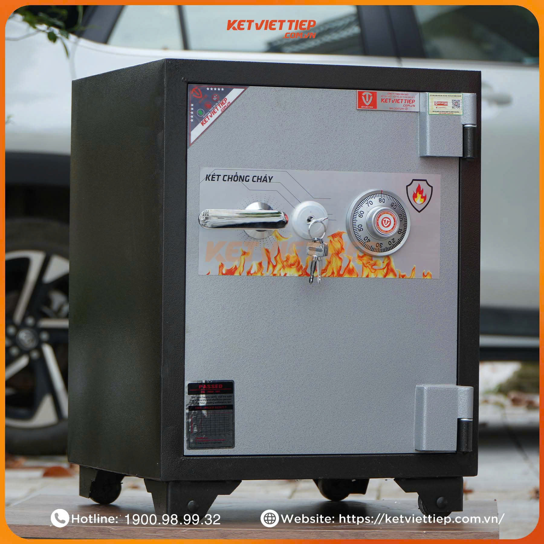 Két Sắt Việt Tiệp KVT175 Khoá Cơ Chống Cháy