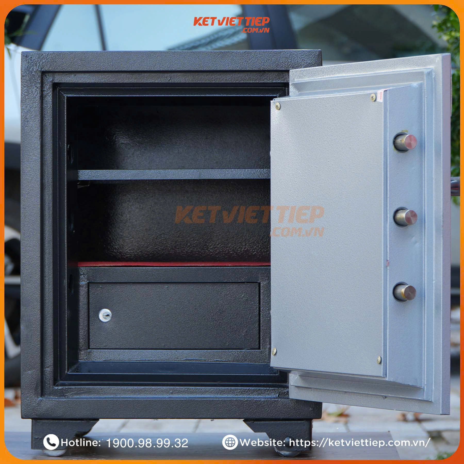 Két Sắt Việt Tiệp KVT80 Khoá Cơ