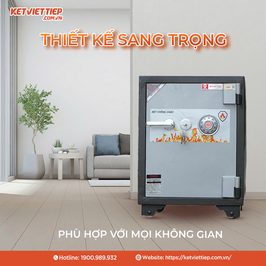 Két Sắt Việt Tiệp KVT80 Khoá Cơ