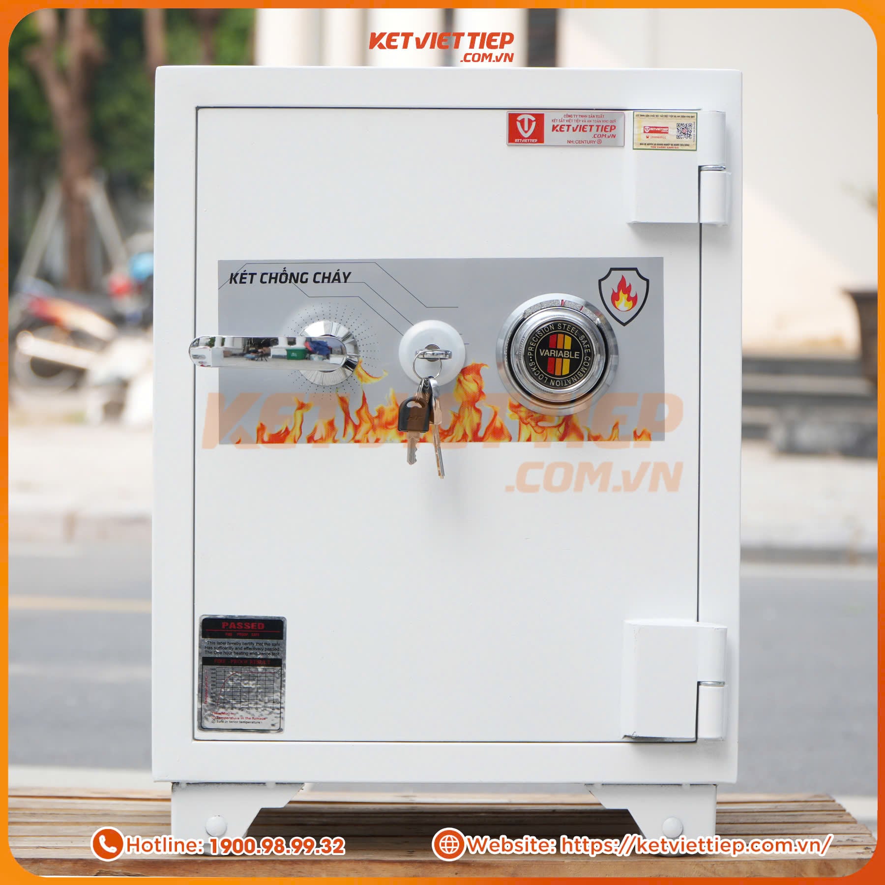 Két Sắt Việt Tiệp KV415 Khóa Cơ đổi mã theo ý muốn