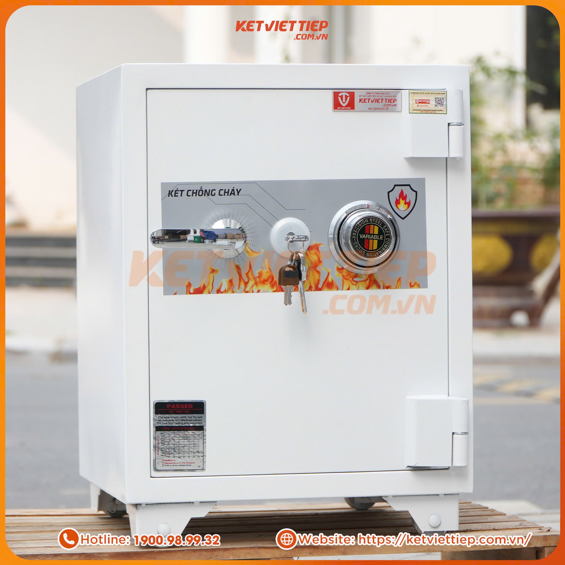 Két Sắt Việt Tiệp KV415 Khóa Cơ đổi mã theo ý muốn