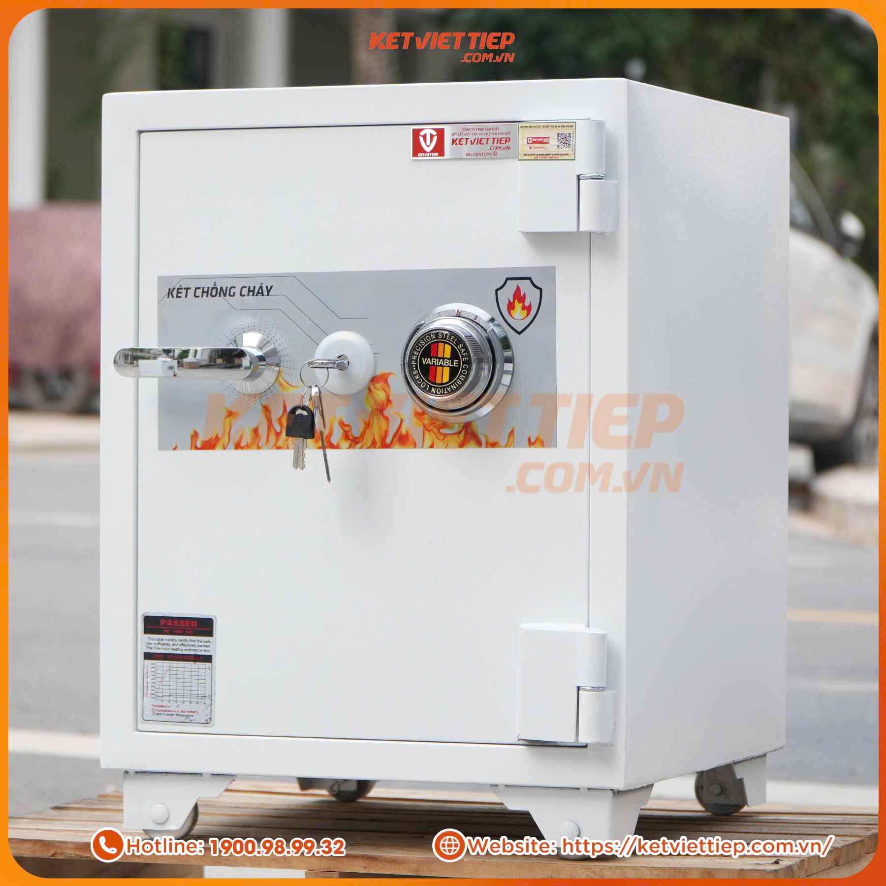 Két Sắt Việt Tiệp KV415 Khóa Cơ đổi mã theo ý muốn