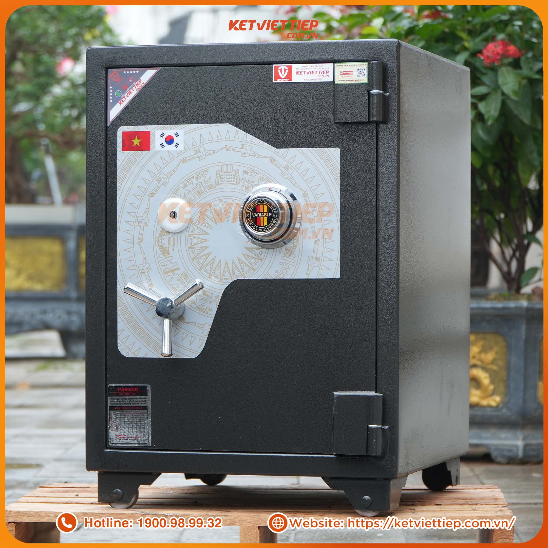 Két sắt Việt Tiệp siêu cường KVTSC188 khóa cơ đổi mã