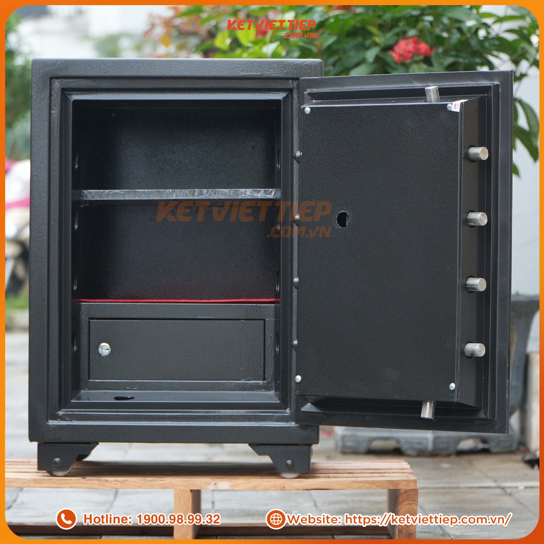 Két sắt Việt Tiệp siêu cường KVTSC188 khóa cơ đổi mã