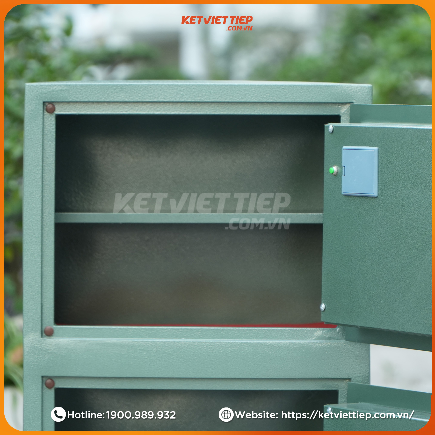 Két Sắt 2 Tầng Việt Tiệp KVT850T2 Khoá Điện Tử Chính Hãng