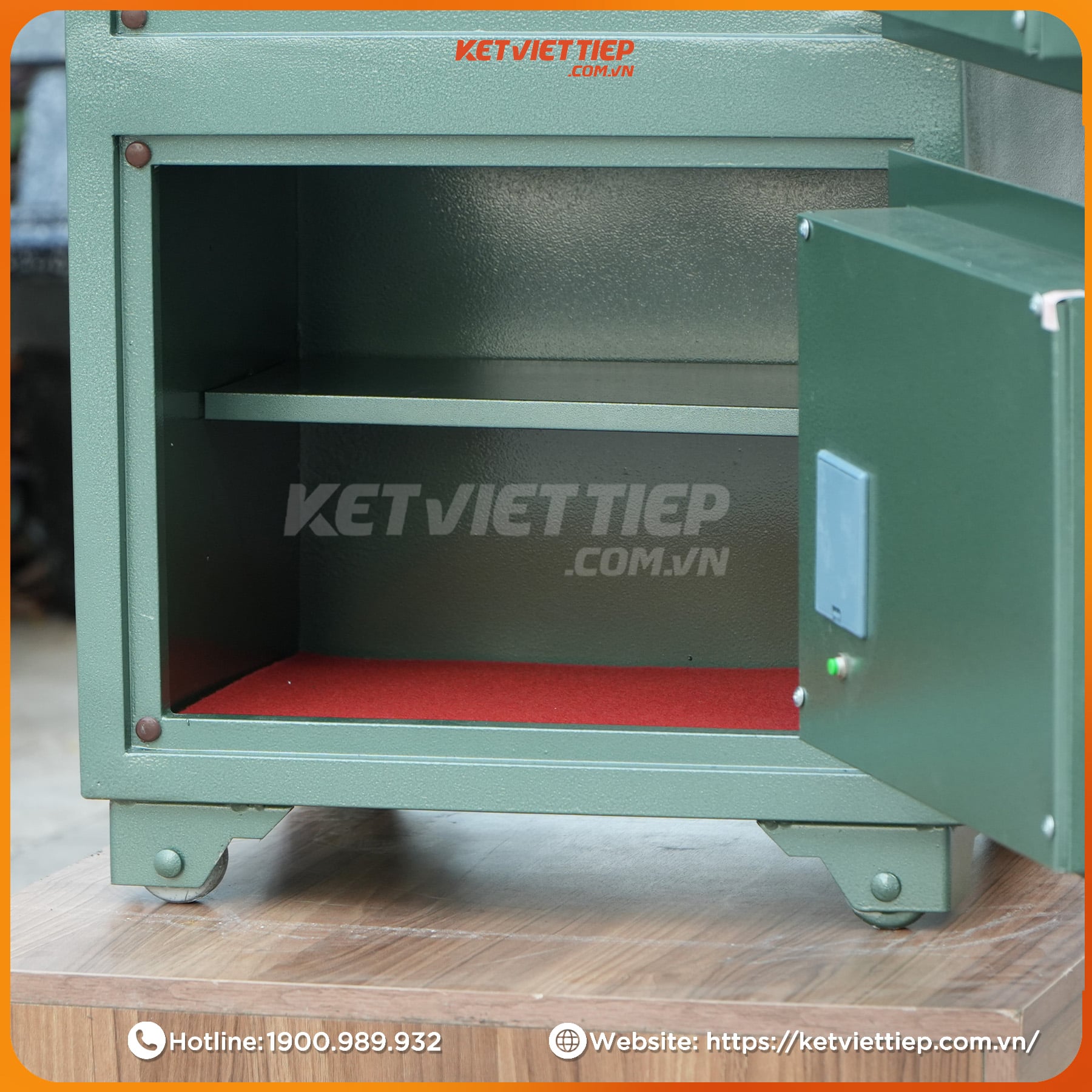 Két Sắt 2 Tầng Việt Tiệp KVT850T2 Khoá Điện Tử Chính Hãng