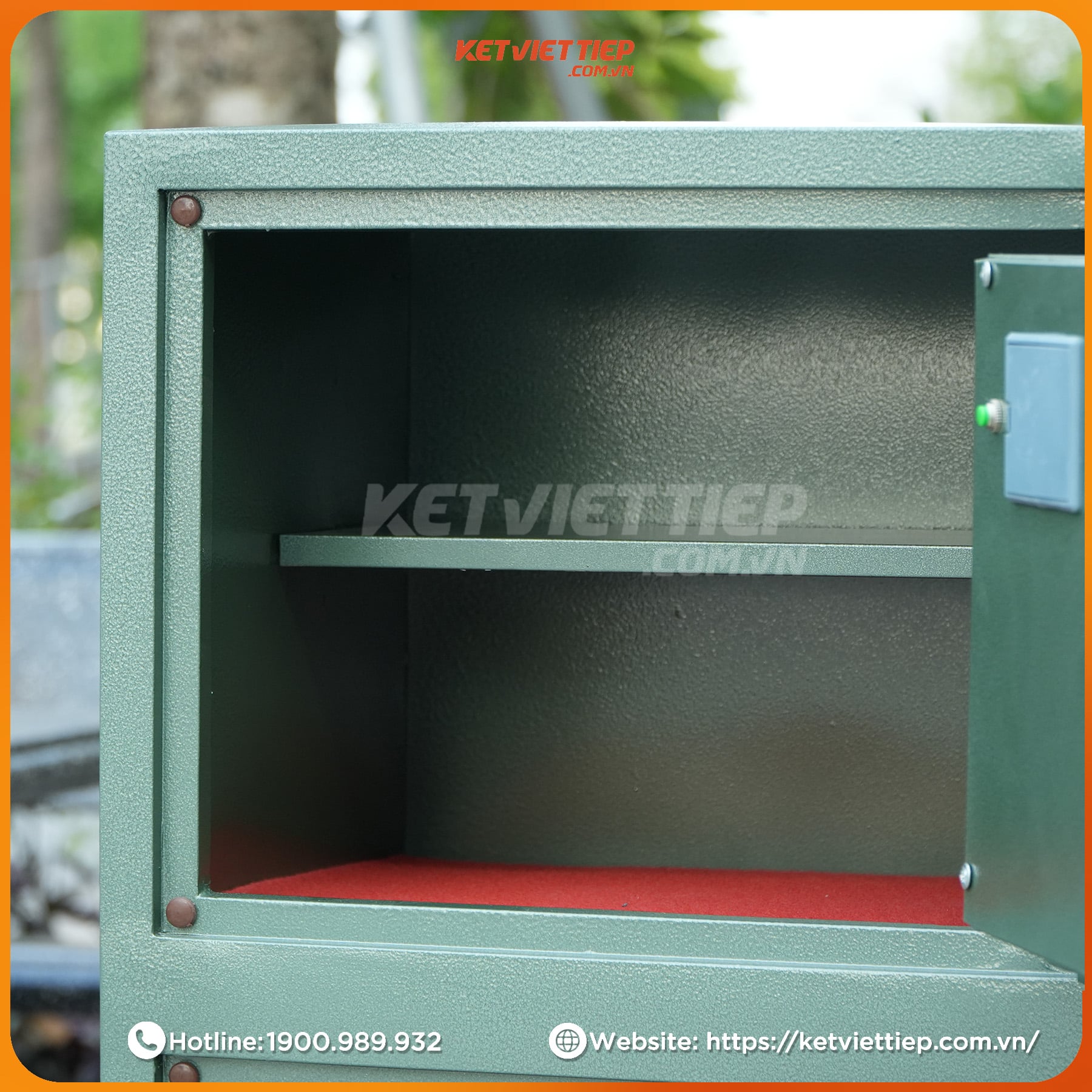 Két Sắt 2 Tầng Việt Tiệp KVT850T2 Khoá Điện Tử Chính Hãng