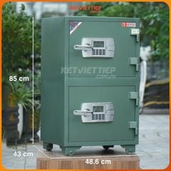 Két Sắt 2 Tầng Việt Tiệp KVT850T2 Khoá Điện Tử Chính Hãng
