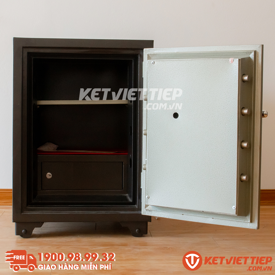 Két Sắt Việt Tiệp chính hãng KVT86 Khoá Cơ chống cháy 1670oC