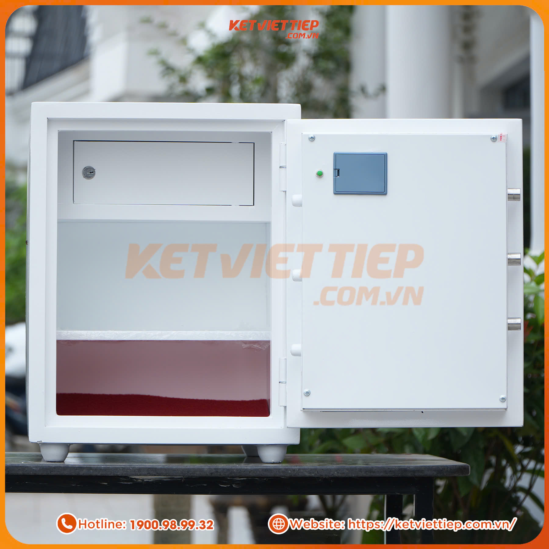 Két sắt Việt Tiệp chính hãng KVT506BL khóa vân tay điện tử thế hệ mới