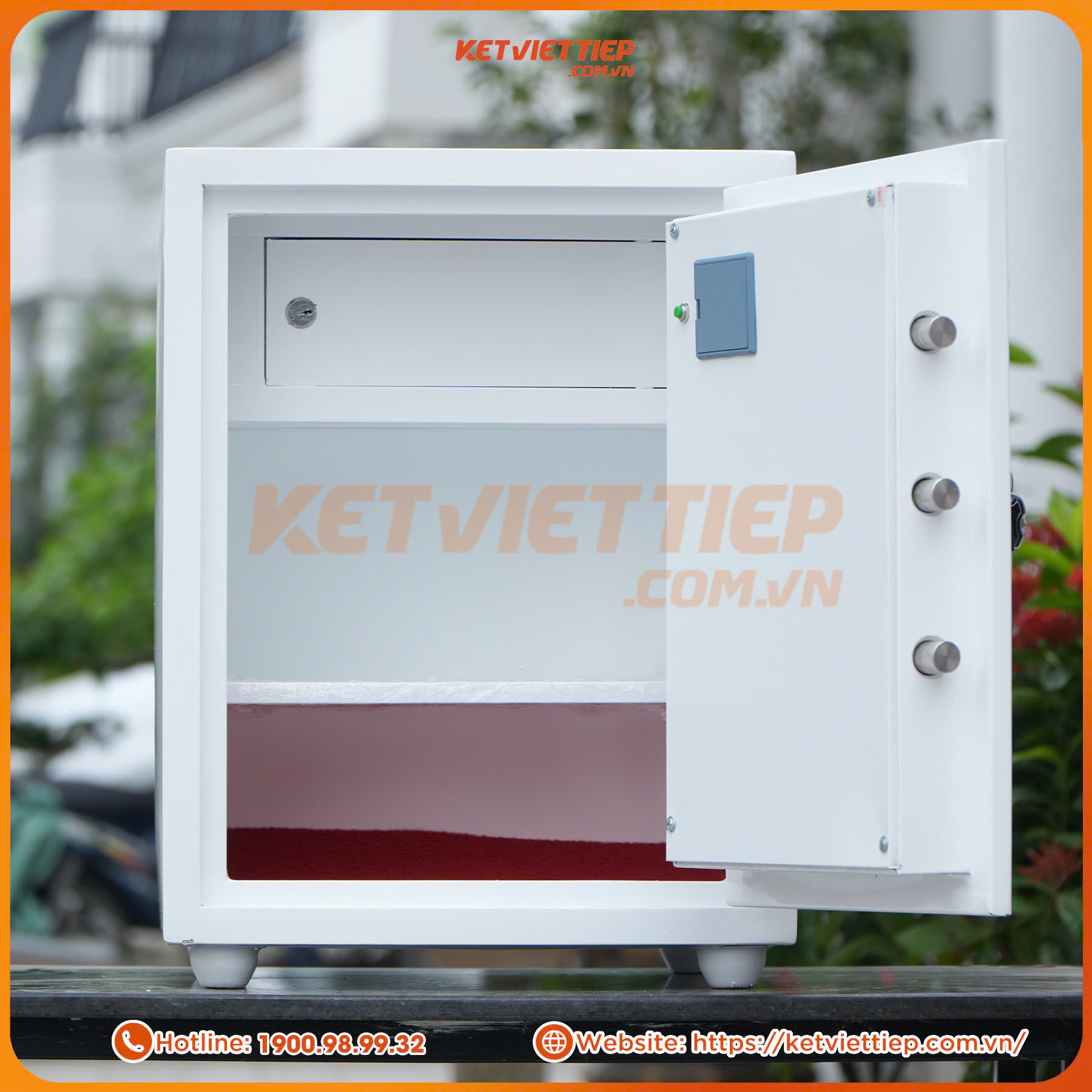 Két sắt Việt Tiệp chính hãng KVT506BL khóa vân tay điện tử thế hệ mới