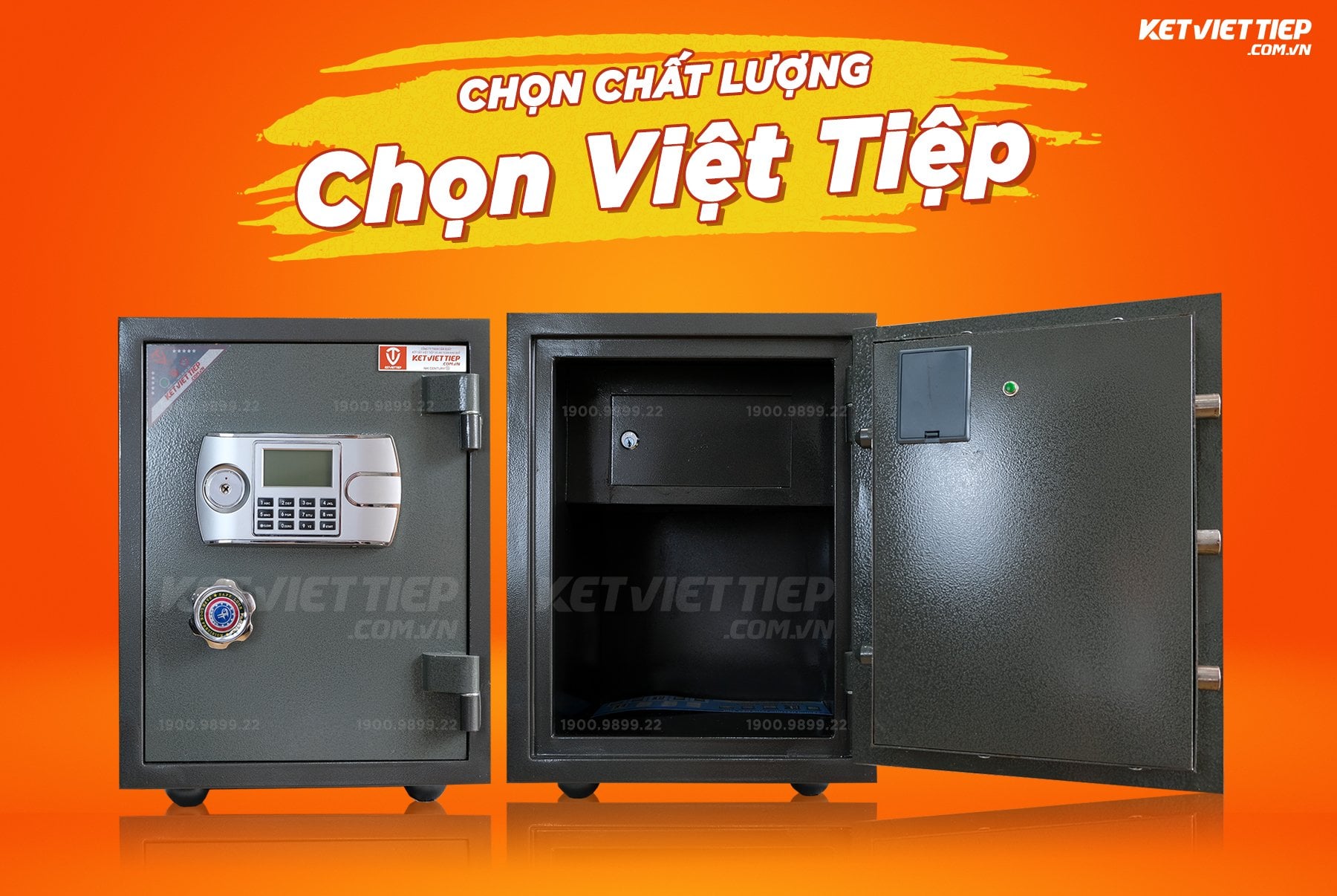 Két Sắt Việt Tiệp Điện tử KVTE76DT Chống cháy