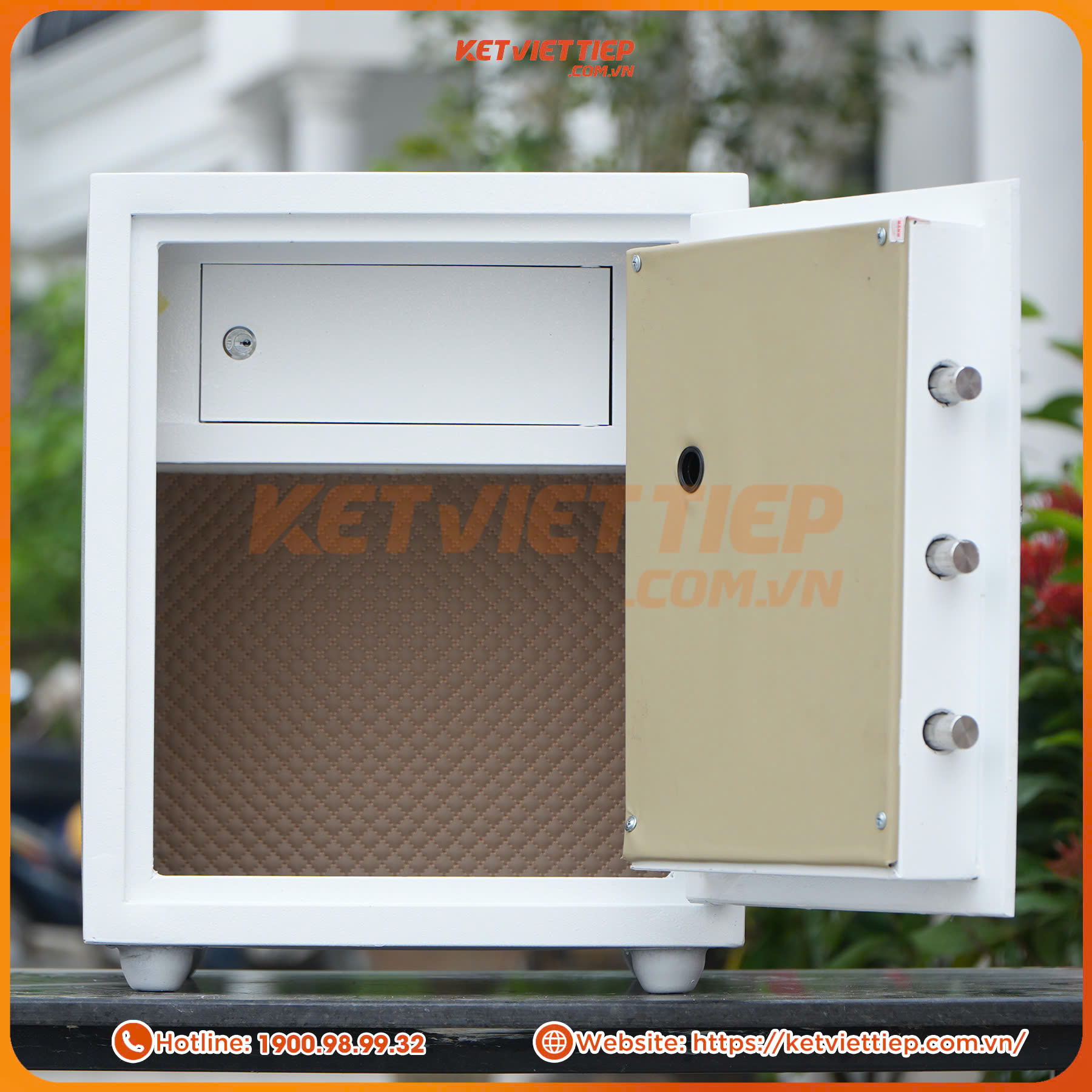 Két sắt MINI siêu cường Việt Tiệp KVTSC66 Khóa Cơ Đổi Mã chống cháy