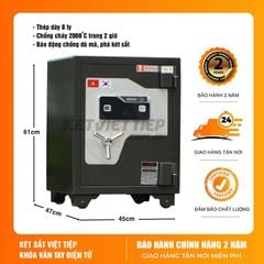 Két sắt Vân Tay Việt Tiệp Cao Cấp Siêu Cường KVTSC45 Vân Tay Điện Tử Mẫu Mới