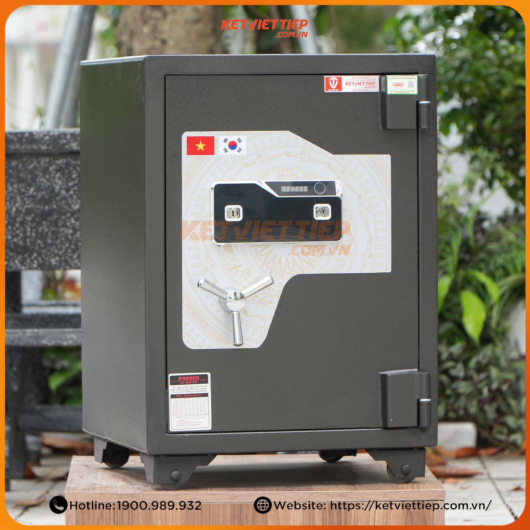 Két sắt Việt Tiệp Cao Câp Siêu Cường KVTSC54 Vân Tay Điện Tử Cao Cấp