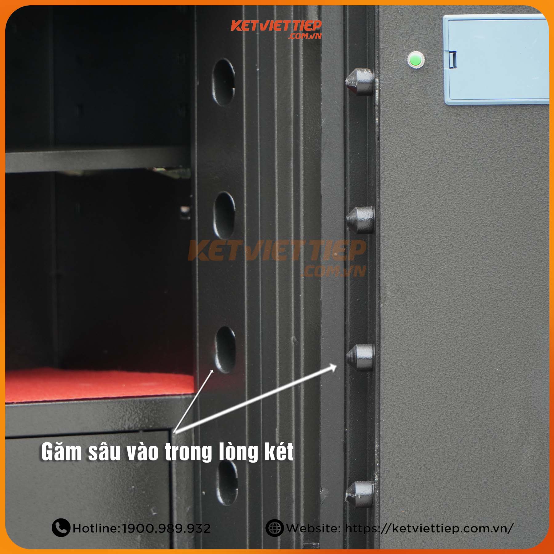 Két sắt Việt Tiệp siêu cường KVTSC168 Vân Tay Điện Tử Mẫu Mới