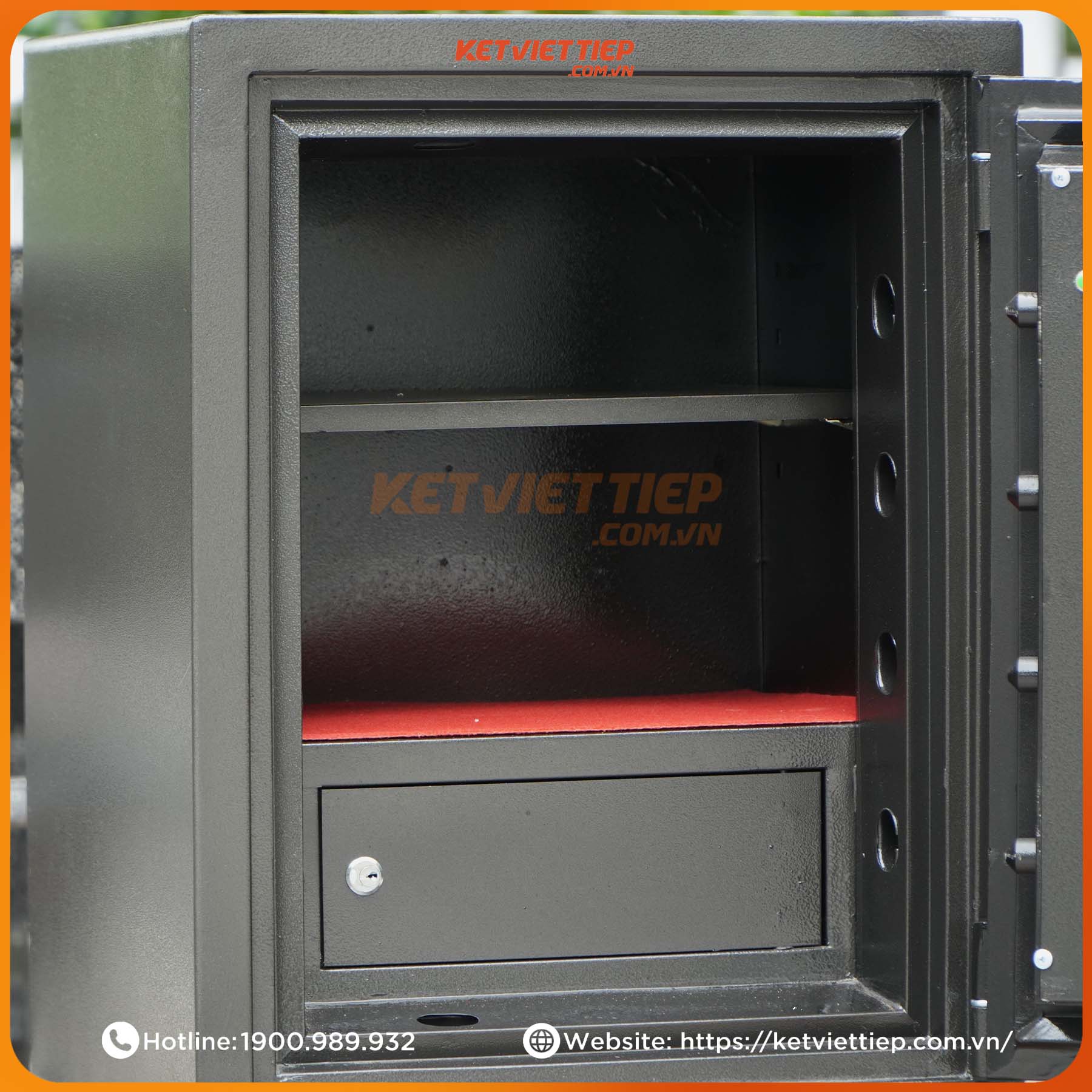 Két sắt Việt Tiệp siêu cường KVTSC168 Vân Tay Điện Tử Mẫu Mới