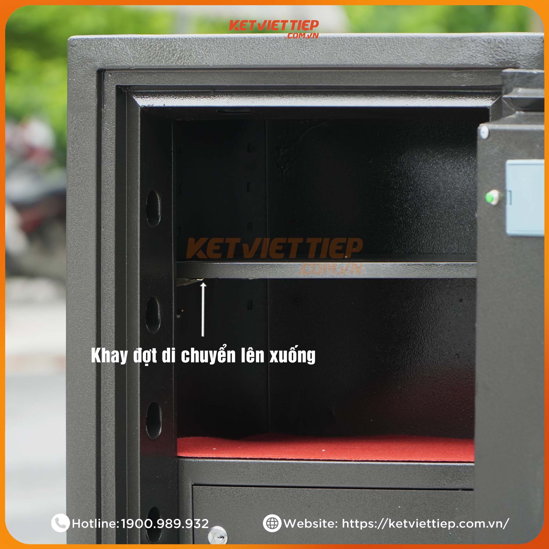 Két sắt Việt Tiệp siêu cường KVTSC188 Khóa vân tay điện tử Mẫu Mới