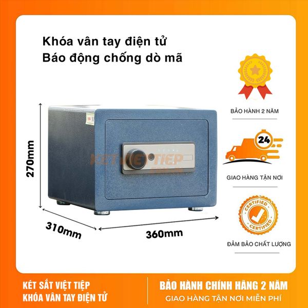 Két sắt mini khách sạn Việt Tiệp khóa vân tay điện tử KKS09