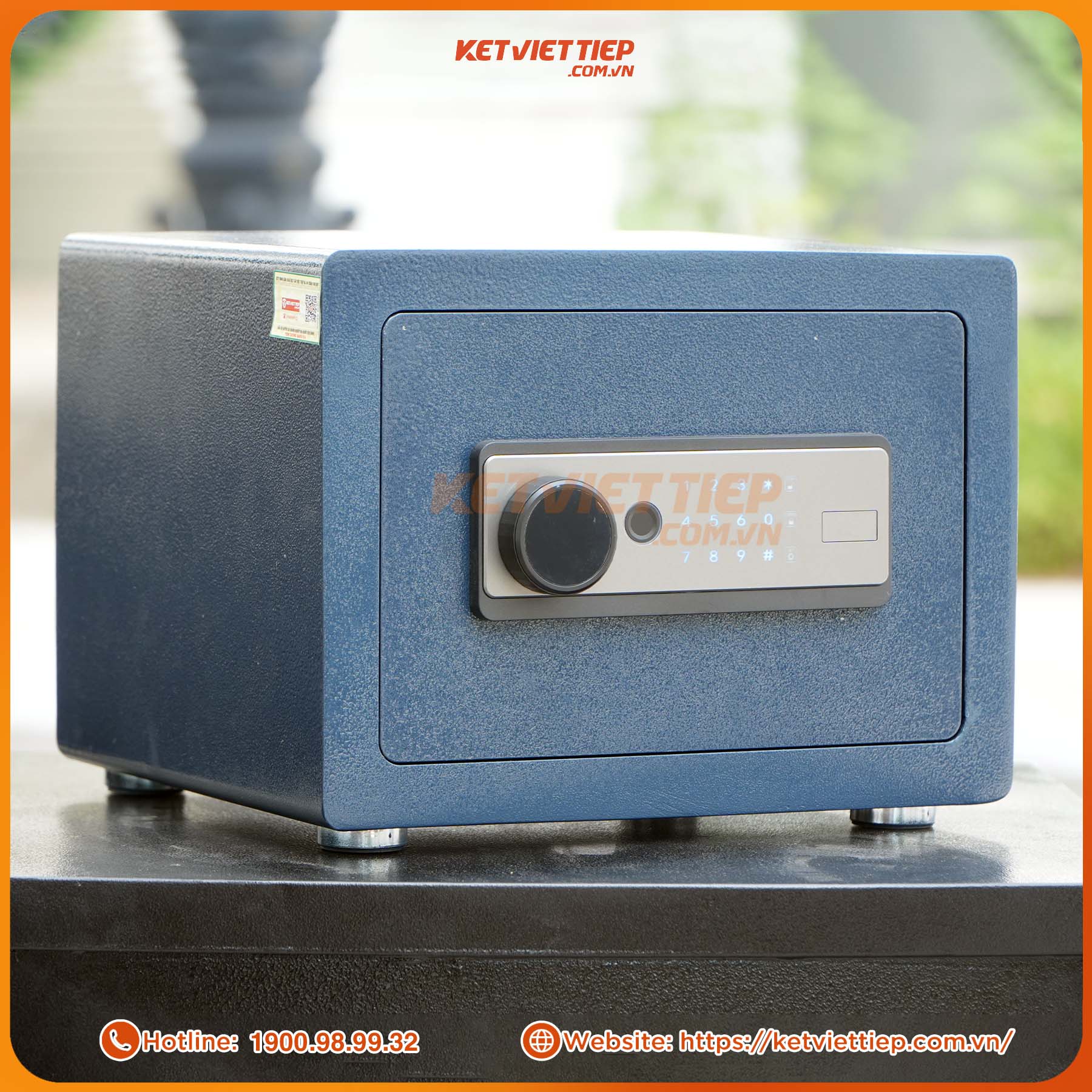 Két sắt mini khách sạn Việt Tiệp khóa vân tay điện tử KKS09